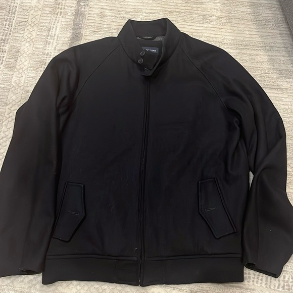 Lands' End Mens Navy Blue wool Jacket - Picture 4 of 4